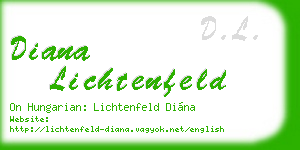 diana lichtenfeld business card